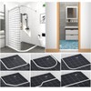 3.5" High Collapsible Shower Threshold Water Dam 98"Shower Water Splash