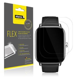 dipos FLEX 2 x Clear Screen Protectors for LivLov SW203, 100% Display Cover, Anti-Shock, Fingerprint Compatible, Case-Friendly, Full Cover Screen Protector Film
