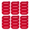 VIIMAKE 6pcs Rectangle Clear Adhesive Replacement Kit, for Magnetic Dashboard
