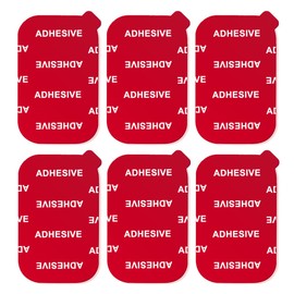 VIIMAKE 6pcs Rectangle Clear Adhesive Replacement Kit, for Magnetic Dashboard Car Phone Holder Base Sticker, Double Side Tape Sticky Adhesive Pads