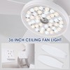 Surtime 42" Ceiling Fans with Lights-Low Profile Ceiling Fan with