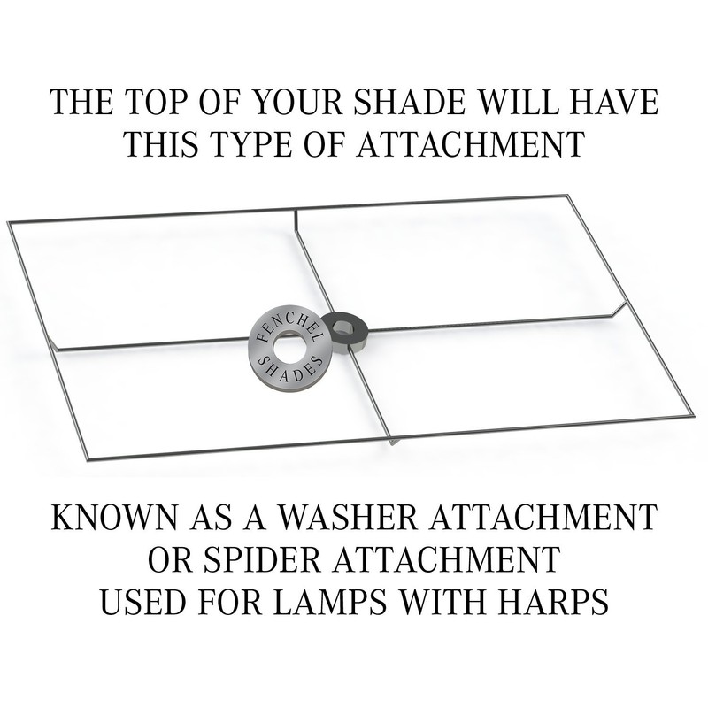 FenchelShades.com Rectangle Lamp Shade 9"x14" Top, 9"x14" Bottom, 13" Height