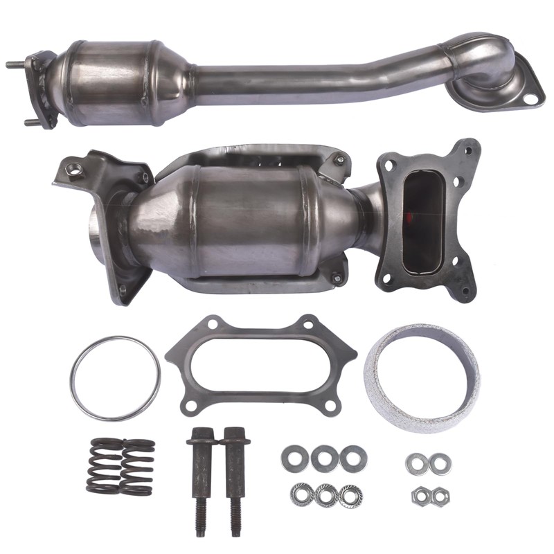 Front and Rear Three Way Catalytic Converter, Replacement for Honda