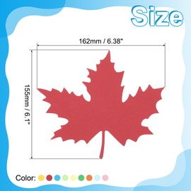 PATIKIL Bulletin Cutouts Paper, 54 Pcs Maple Leaf Shaped Bulletin Board Paper Cut Outs Decorations for Classroom DIY Crafts Projects Party Supplies, Multicolored