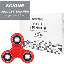 Fidget Spinner ADHD Anxiety Toys 5 Pack Stress Relief Reducer Spin for Adults Children Autism Fidgets Best EDC Hand Spinners Bearing Trispinner Finger Toy Focus Fidgeting Restless Tri-Spinner SCIONE