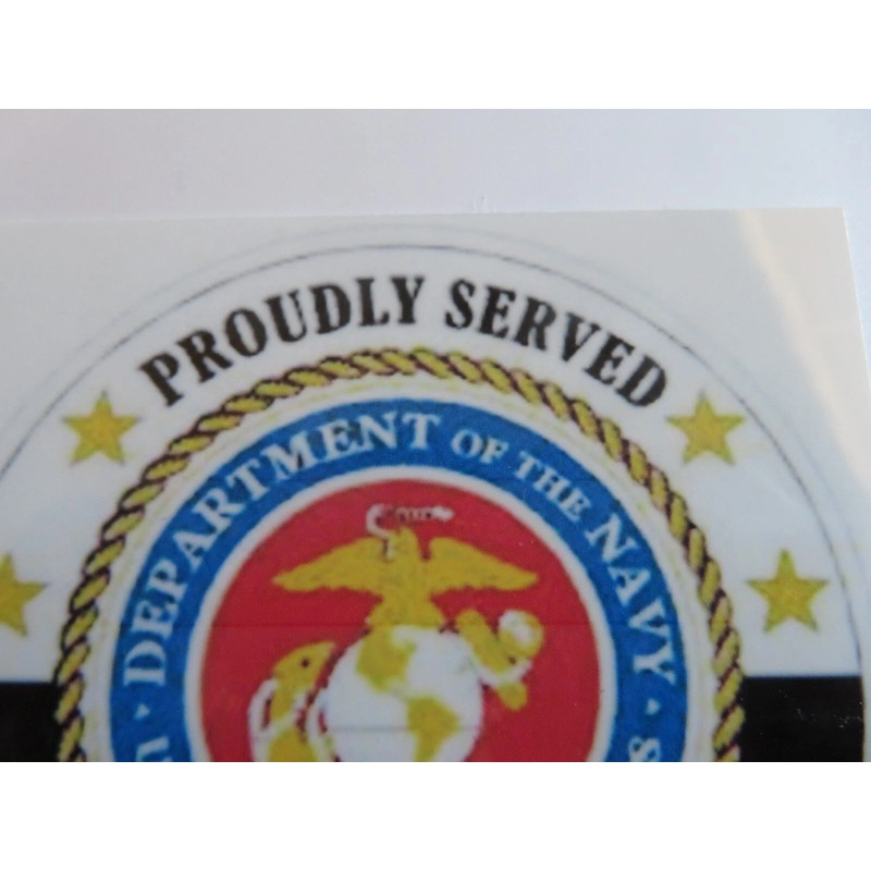 U.S. MARINE CORPS VETERAN, PROUDLY SERVED, DEPT OF THE NAVY,