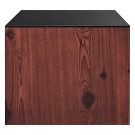 Modway EEI-6205-BLK-CHE Kinetic Wall-Mount Office Storage Cabinet, Black Cherry