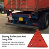 YnGia 2PCS Trailer Reflector Red Triangle Reflective Rear Warning Reflectors