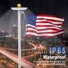 Solar Flag Pole Light Outdoor Dusk to Dawn, Top Mount