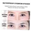 FOMIYES Full Natural Eyebrow Stickers Waterproof Quick Easy to Apply