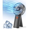 AaoLin Foldable Hand Held Fan USB Rechargeable, 4 Speeds Mini