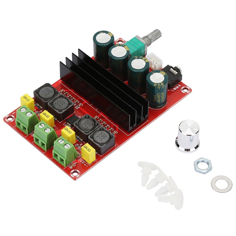 DC12-24V High Power 2*100W Dual Channel Digital Amplifier Audio Board