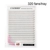 COZBIRD Premade Fans Eyelash Extensions 320 Fans 6D Volume 0.07mm