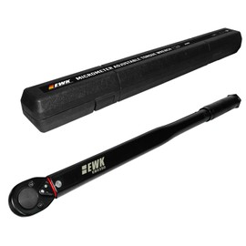 EWK 1/2" Drive Heavy-Duty Click Torque Wrench 50-250 ft-lbs (67.8-338.9 Nm), For Cars & Trucks