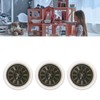 3 PCS Dollhouse Wall Clock 1:12 Dollhouse Miniature Round Wall
