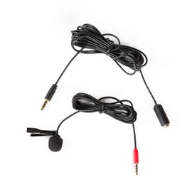 Saramonic Lavalier Clip-On Microphone for Smartphone with 4M Extension Cable Professional Video Microphone (SR-LMX1+)