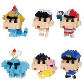 Kawada NBMC_65S Mini Nano Block Movie Crayon Shin-chan Vol. 2 (Box) 1 Box = 6 Pieces, Total of 6 Types