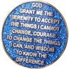 GORLENKE30 Year AA Medallion Reflex Blue Glitter Gold Plated Color