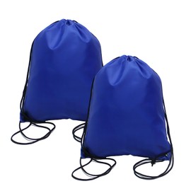 DALOMGZL 2PCS Drawstring Bags, PE Gym Bag Sling, Swing, and Go with Swimming Bag for Men & Women, Ideal PE Waterproof Scratch Resistant Bag for School, gym, Holidays, Travel & beach bags(Blue)