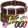 ADITYNA ADITYNA Heavy Duty Leather Dog Collar for Large Dogs