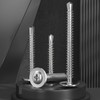 VGBUY 180Pcs #8 Self Tapping Screws Assortment Kit, 410 Stainless