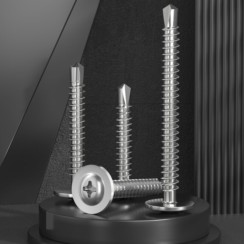 VGBUY 180Pcs #8 Self Tapping Screws Assortment Kit, 410 Stainless