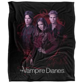 VAMPIRE DIARIES DAMON(SOMERHALDER), ELENA(DOBREV), STEFAN(WESLEY) Silky Touch Super Soft Throw Blanket 152 x 127 cm