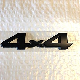 1pc OEM 4X4 Emblem Badge 3D Logo Compatible with Rear Tailgate 2005-2018 4 X 4 (Black)