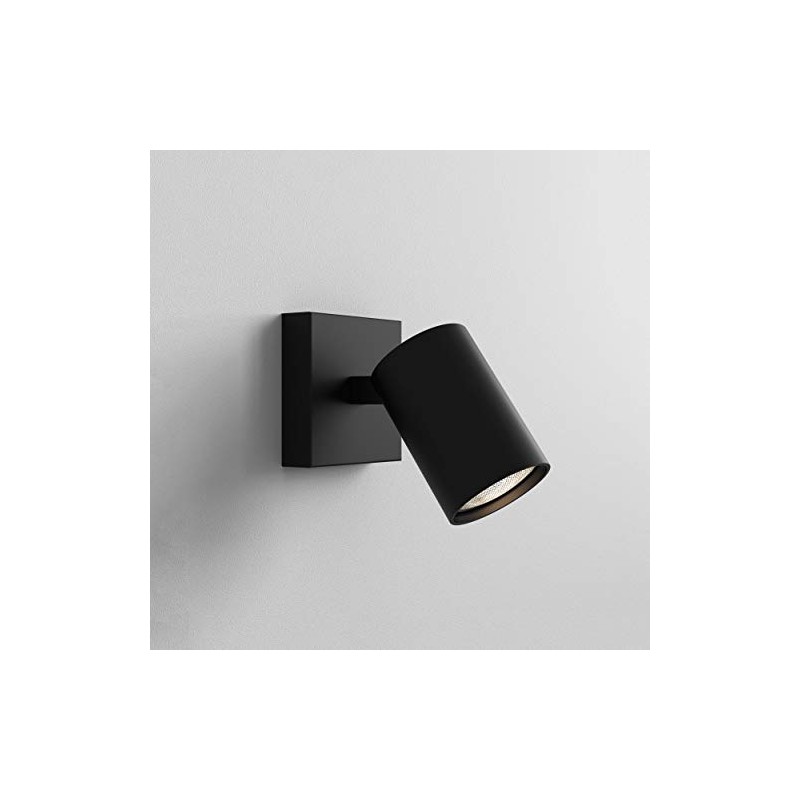Astro Ascoli Single Indoor Spotlight (Matt Black), GU10 Lamp, Designed