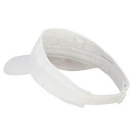 Canada Flag Maple Leaf Embroidered Pro Style Cotton Washed Visor - White OSFM