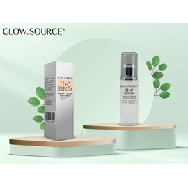 GLOW.SOURCE HC Serum. Suero Facial con vitamina C, Vitamina E, Ácido Hialurónico y Aloe Vera. (PUMP)