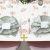OGMOGKW Baptism Tablecloth,3Pcs Baptism Table Decorations God Bless Table Cloth