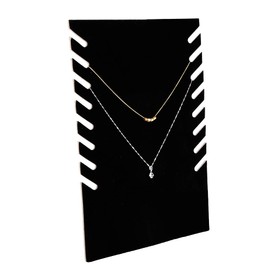 EIMSOAH Black Flannel Necklace Display Stand, Exquisite Design for Jewelry Organization, Soft Material to Protect Jewelry from Damage, Ideal for Tradeshows, Jewelry Stores