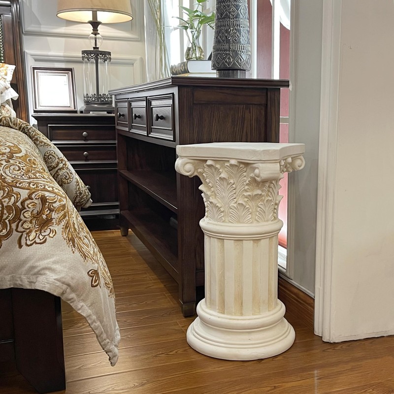 Exquisite Magnesium Oxide Corinthian Greek Column Pillar with Stand Base