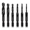 6 Packs Combination Drill & Taps Bit Set, Screw Tapping