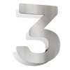 N-01-3-E Stainless Steel House Number 3 - Solid, Weatherproof and