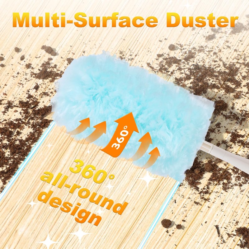 50 PCS Duster Refills Kit Compatible with Flash Dust Magnet,