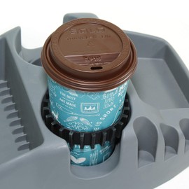 Gadjit Beverage Bands Car Cup Holder Adapter - Stop On-The-Go Drinks from Wobbling in Your Cup Holder (2 Pack) | Keeps 8-28 oz Coffee Cups, 12-16 oz Soda Cans, 20 oz Water Bottles, Mugs from Tipping