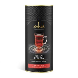Eshai Yemeni Red Tea (Shahee Ahmar) - Black Tea with Cardamom and Cloves - 100g Canister Loose Leaf Tea