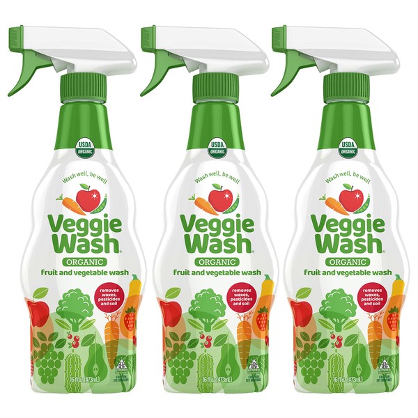 Veggie Wash Organic Fruit & Vegetable Wash, Certfied Organic Produce