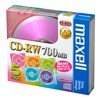Maxell CDRW80MIX.1P5S Data CD-RW 700MB 4X Color Mix 5 Sheets