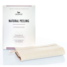 Natural Peeling peeling mitt body & face scrub glove, Goat Hair, normal skin – rough structure – Facial and body exfoliation & massage