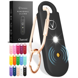 Vantamo Personal Alarm for Self Defense with Low Battery Notice, Strobe Light & Extra Loud 130 dB Double Speakers Safety Keychain Set for Women, Rechargeable Panic Button for Womens Self Defense