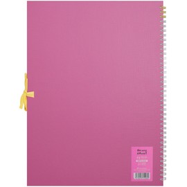 Maruman Sketchbook Art Spiral F4 Thick Drawing Paper, 24 Sheets, Pink S314-08