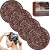Piezas Jabón Negro Cabello Gris Barra Ecológica Champú Mujeres Hombres