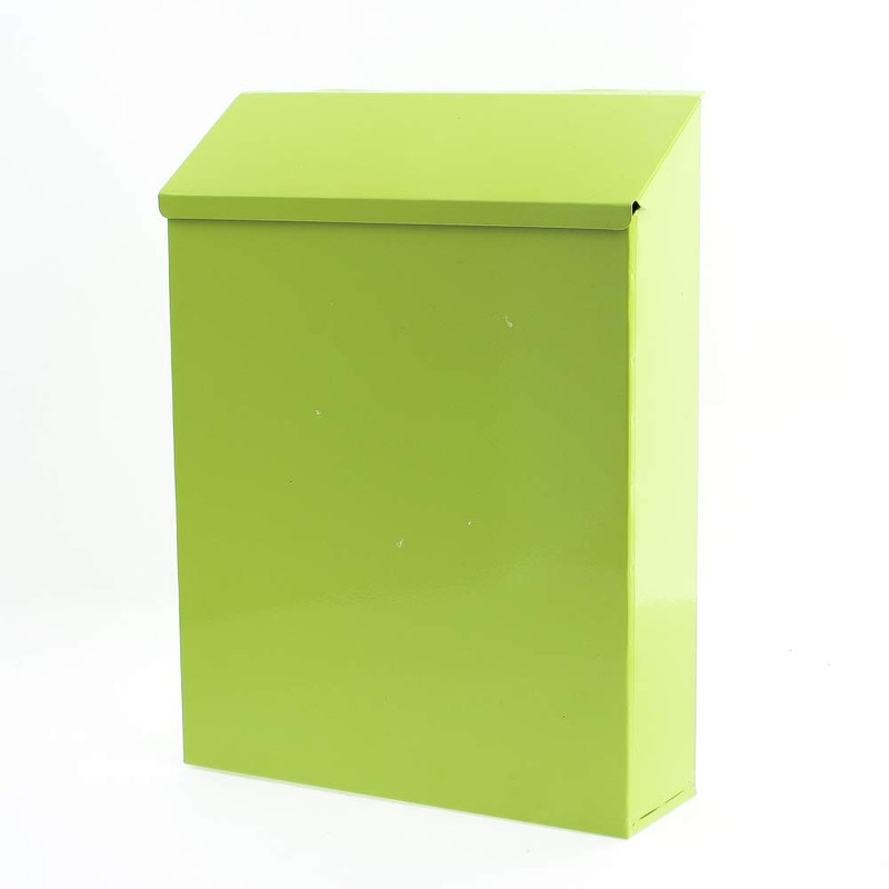 Simple Stylish Cute Mailbox, Green, Mailbox, Height 11.4 x Width