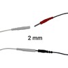 Big Electrodes 2mm jack connection - 180x110mm - Compatible to