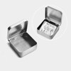 6PCS Square Metal Empty Tins,Metal Empty Hinged Tins Containers For