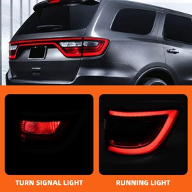 Aspaton Passenger Side Outer Tail Light Assembly Compatible with 2014-2025 Durango Rear Brake Lamp Taillight 68272126AB CH2801206