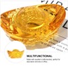 NUOBESTY Yellow Crytal Feng Shui Golden Ingot Yuan Bao and